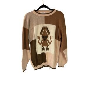 Alpakita all alpaca wool aztec knit sweater